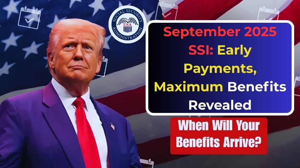 September 2025 SSI Early Payments, Maximum Benefits Revealed